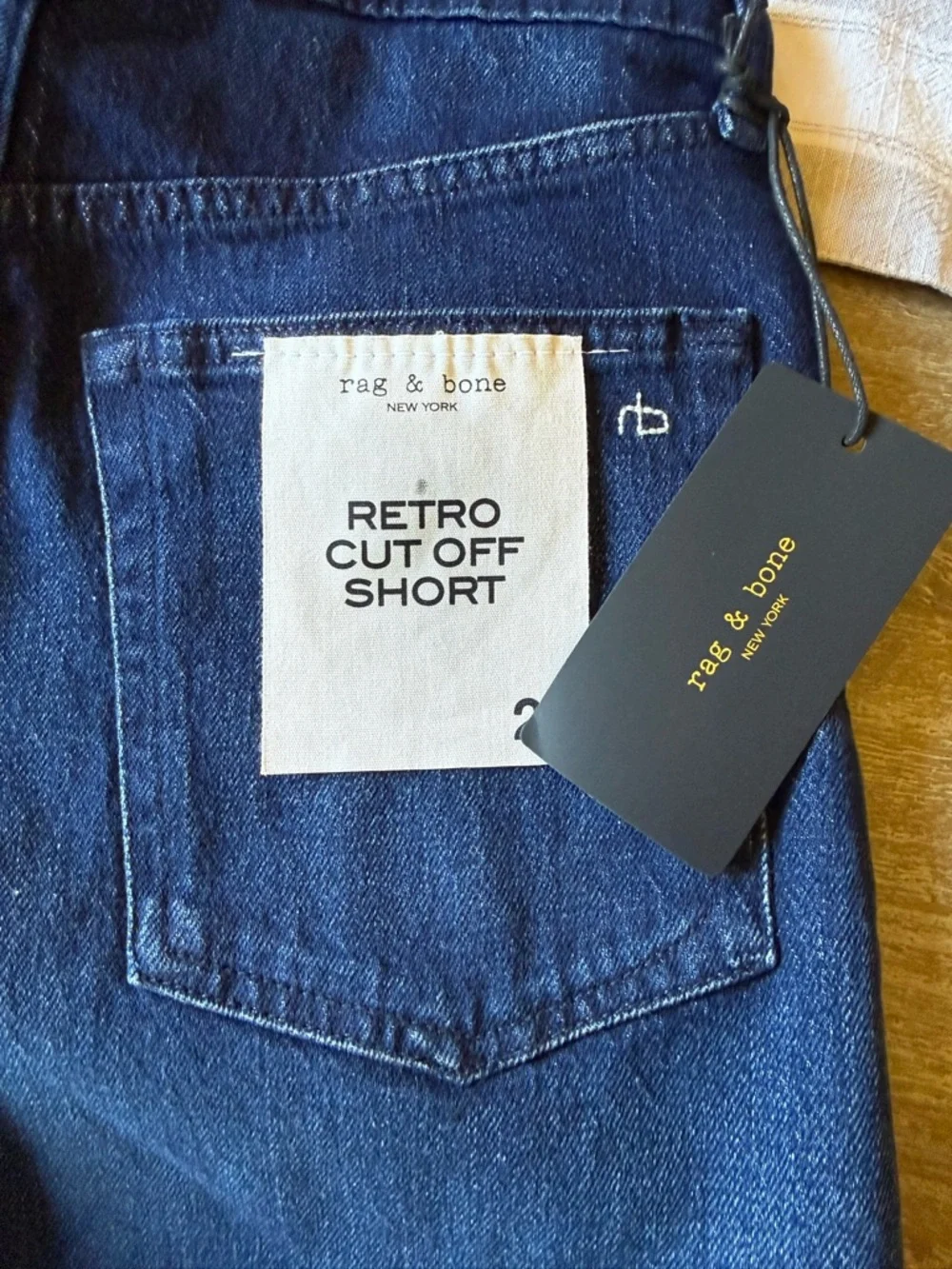 Rag & Bone Retro Cut Off Denim Shorts, 26 NWT - Picture 5 of 9
